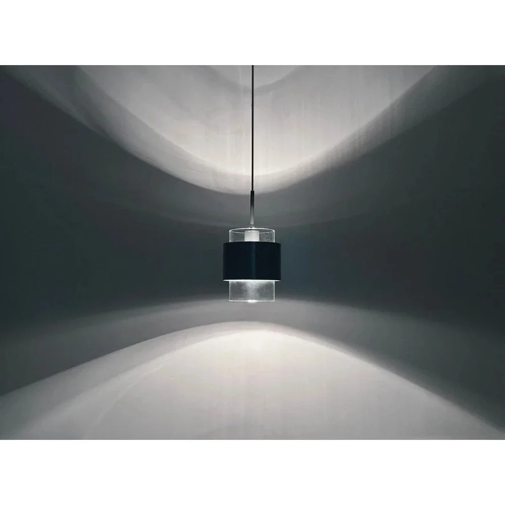 3 Pack 1 Light Hanging Kitchen Island Modern Industrial Farmhouse Glass and Blac